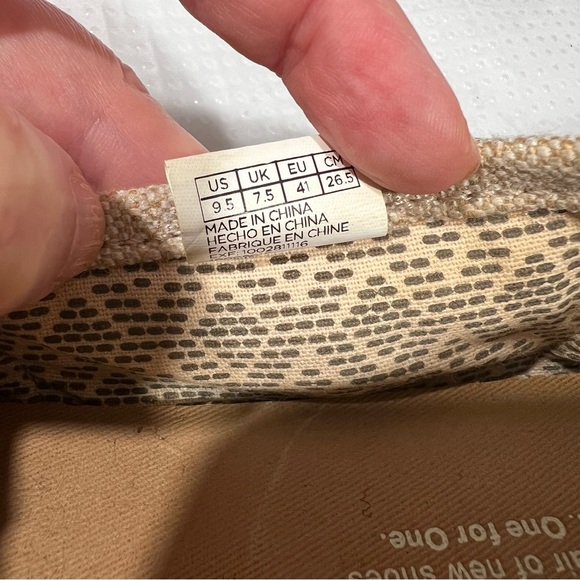 Toms Natural Metallic Burlap Women’s Classic Sz 9.5 W - Picture 5 of 13